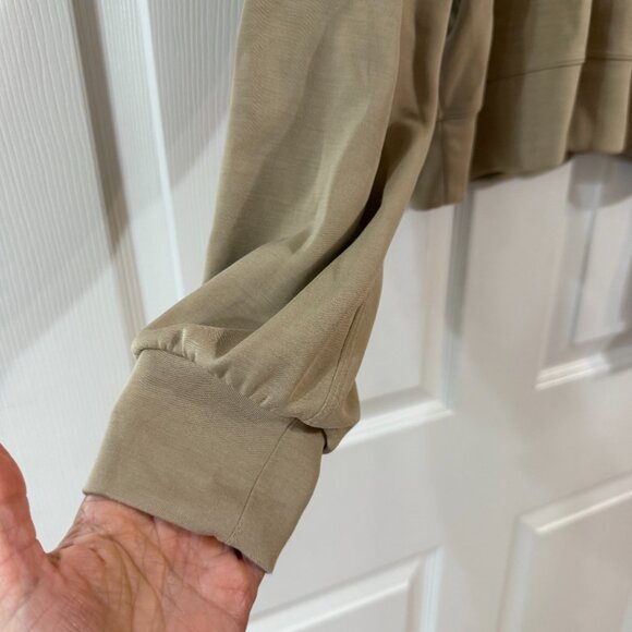 Lululemon Softstreme Perfectly Oversized Cropped Crew - Tan - Size 4 - Picture 5 of 6